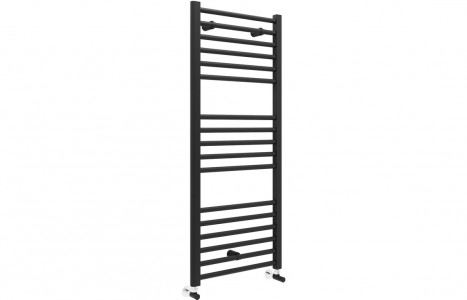 Genoa Straight 30mm Ladder Radiator (500x1200x30mm) - Matt Black [PLUM104980]