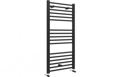 Genoa Straight 30mm Ladder Radiator (600x1200x30mm) - Matt Black [PLUM104982]