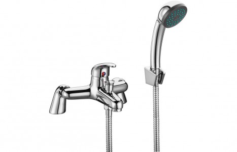 Nocera Bath/Shower Mixer - Chrome [PLUM105704]