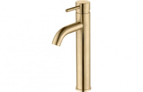 Piacenza Tall Basin Tap - Brushed Brass [PLUM105806]