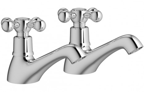 Sarzana Basin Pillar Taps - Chrome [PLUM105751]