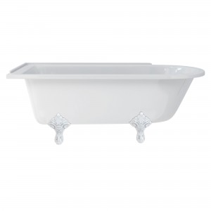 Burlington E11CHR Traditional Standard Bath Feet (Set of 4) Chrome (Bath NOT Included)