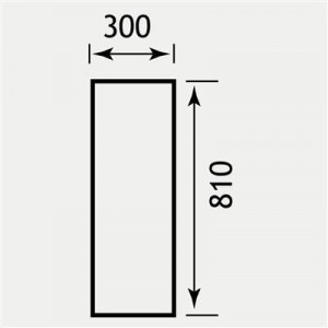 EASTBROOK 1.042 Plain Infill Panel 30x81cm White