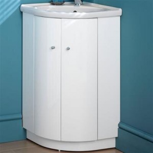 EASTBROOK 1.087 Bonito Corner Unit (Base Only) White (Basin Sold Separately)