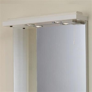 EASTBROOK 1.272 Faro 58cm Wave Action Cornice White (Cabinet / Mirror Not Included)   