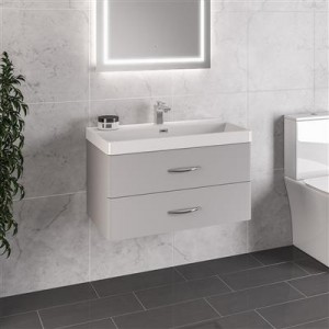 EASTBROOK 36.0040 Cavone 80 Wall Hung Drawer Unit Matt Grey (Basin Sold Separately)