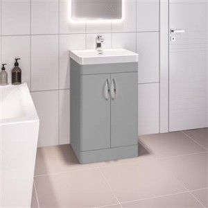 EASTBROOK 36.0043 Cavone 50 Door Base Unit Matt Grey (Basin Sold Separately)