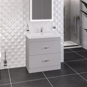 EASTBROOK 36.0055 Cavone 80 Drawer Base Unit Matt Grey (Basin Sold Separately)