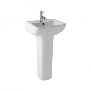 Eastbrook 24.0010 Andelle Cloakroom Basin 430mm 1 Taphole White (Pedestal & Brassware NOT Included)