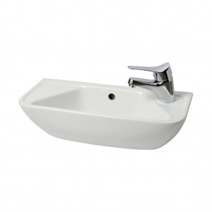 Eastbrook 56.0053 Cloakroom Basin 509mm 1 Taphole White (Brassware NOT Included)