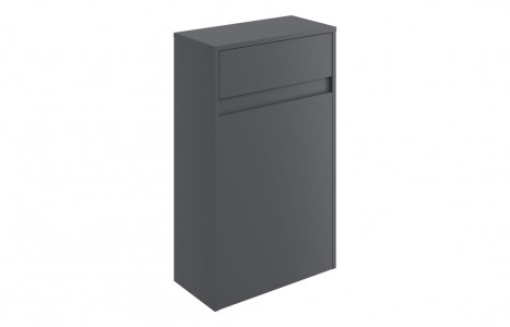Empoli Toilet Unit 500mm (Cistern NOT Included) Matt Graphite Grey [PLUM116051]