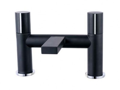 The White Space Evo Bath Filler - Matt Black [EV2B]