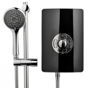 Triton 349350BG Aspirante Electric Shower 8.5kw Matt Black Gloss