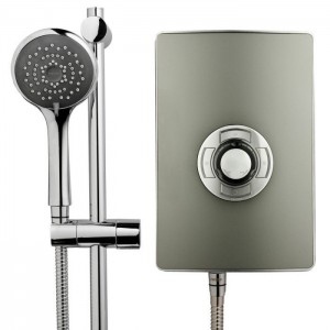 Triton 349351GM Aspirante Electric Shower 9.5k Gun Metal