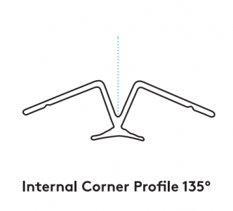 Fibo 135-INT Internal 135 Degree Aluminium Profile