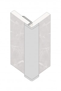 Fibo RAEP Aluminium External Corner Profile 2400mm