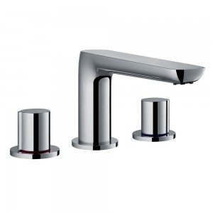 Flova AL3HBF Allore 3-Hole Deck Mounted Bath Filler Chrome