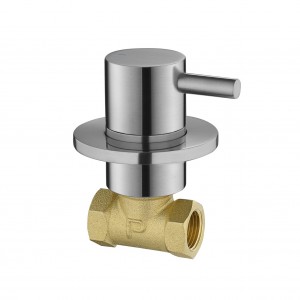 Flova BN-LVWMCONHW Levo Hot Wall Mounted Shut Off Valve Brushed Nickel