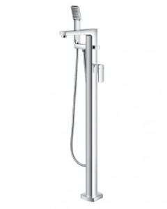 Flova DEFMBSM Dekka Floorstanding Tall Bath & Shower Mixer/Shower Set Chrome