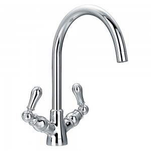 Flova ELLEVKITCH Elegance Lever Handles Swivel Spout Kitchen Mixer Chrome