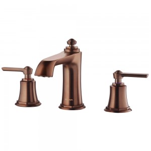 Flova LI3HBAS-ORB Liberty 3-Hole Deck Mounted Basin Mixer/Slotted Clicker Waste Set Oil Rubbed Bronze