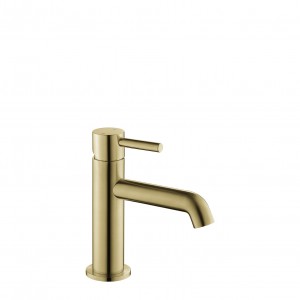 Flova Levo Basin Mixer Tap 162mm (Single Taphole) Brushed Brass [BRB-LVBAS-20]