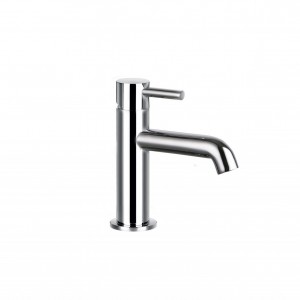 Flova LVBAS-20 Levo Slim Mono Basin Mixer/Slotted Clicker Waste Set Chrome 162mm