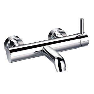 Flova LVSLBF Levo Wall Mounted Manual Single Lever Bath Filler Chrome