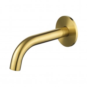 Flova Levo Wall Mounted Bath Spout 170mm Brushed Gold [BG-LVSPOUT]