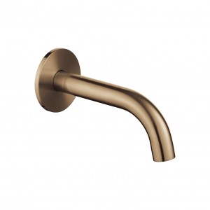 Flova Levo Wall Mounted Bath Spout 170mm Brushed Bronze [BRO-LVSPOUT]