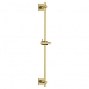 Flova Slide Rail 680mm with Square Plate Brushed Brass (Wall Outlet NOT Included) [BRB-LVSS-SQ]
