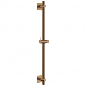 Flova Slide Rail 680mm with Square Plate Brushed Bronze (Wall Outlet NOT Included) [BRO-LVSS-SQ]