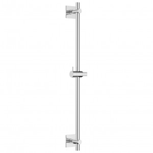 Flova Slide Rail 680mm with Square Plate Diamond Chrome (Wall Outlet NOT Included) [LVSS-SQ]