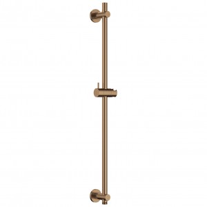 Flova Slide Rail 700mm with Integral Wall Outlet Brushed Bronze [BRO-LVSSWO]