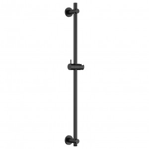 Flova Slide Rail 700mm with Integral Wall Outlet Matt Black [MB-LVSSWO]