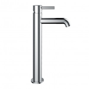 Flova Levo Tall Basin Mixer Tap 308mm (Single Taphole) Diamond Chrome [LVTBAS-20]