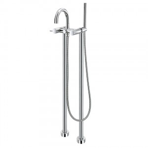 Flova LVTBSM Levo Floorstanding Tall Bath & Shower Mixer/Shower Set Chrome