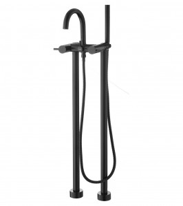 Flova MB-LVTBSM Levo Floorstanding Bath & Shower Mixer Matt Black