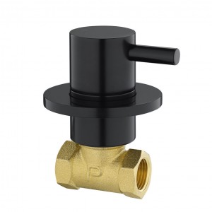 Flova MB-LVWMCONCW Levo Wall Mounted Cold Shut Off Valve Matt Black