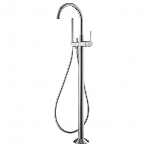 Flova Moonlight Floor Standing Bath & Shower Mixer Tap (Single Taphole) Diamond Chrome [MLFMBSM]