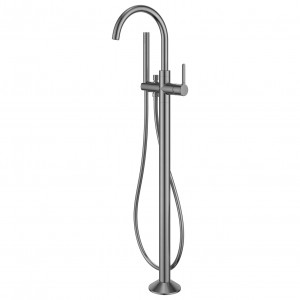 Flova Moonlight Floor Standing Bath & Shower Mixer Tap (Single Taphole) Gun Metal [GM-MLFMBSM]