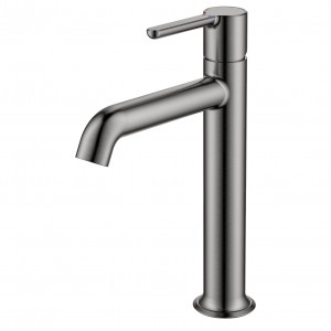 Flova Moonlight Tall Basin Mixer Tap 250mm (Single Taphole) Gun Metal [GM-MLTBAS]