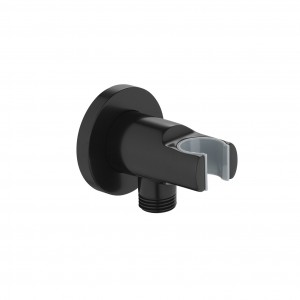 Flova MB-KI120A Wall Outlet Elbow with Handset Holder Matt Black