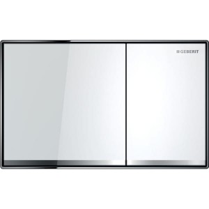 Geberit Sigma60 Flush Plate - White Glass [115640SI1]