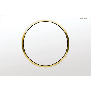 Geberit Sigma10 Flush Plate - White / Gold / White [115758KK5]