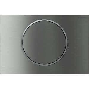 Geberit Sigma10 Flush Plate - Brushed Stainless Steel / Polished Stainless Steel [115758SN5]