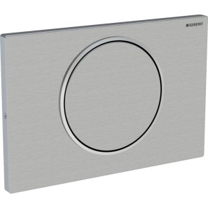 Geberit Sigma10 - Brushed Stainless Steel / Polished Stainless Steel / Brushed Stainless Steel [115787SN5]