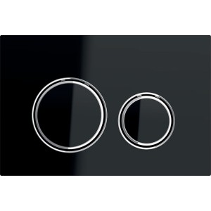 Geberit Sigma21 Flush Plate - Matt Black Glass [115884SJ1]