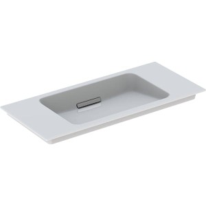 Geberit 500395012 Geberit ONE 900mm Vanity Washbasin with Hidden Overflow White/Bright Brushed Chrome