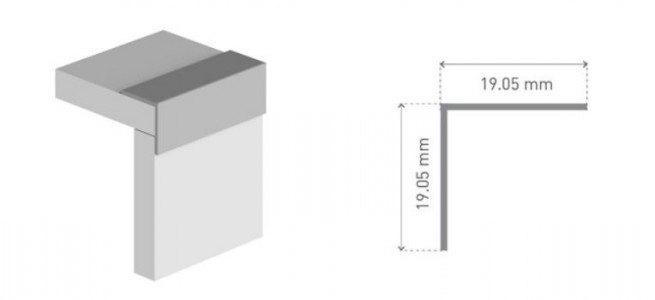 MultiPanel CLASSIC Type 102 Angle Profile 2450mm White [MPAPWH]